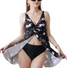 Купальник-платье Аисты с классическими плавками ODS | Plus Size S–7XL